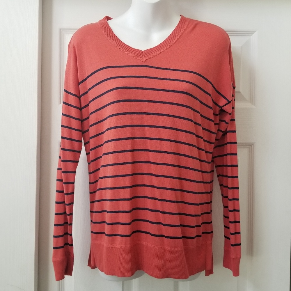 Talbots EUC striped cardigan
